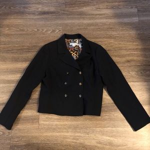 CAbi Black Military Style Blazer Sz 10